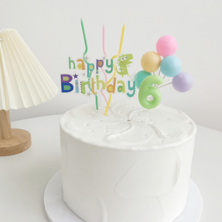 Macaron number candles for birthday