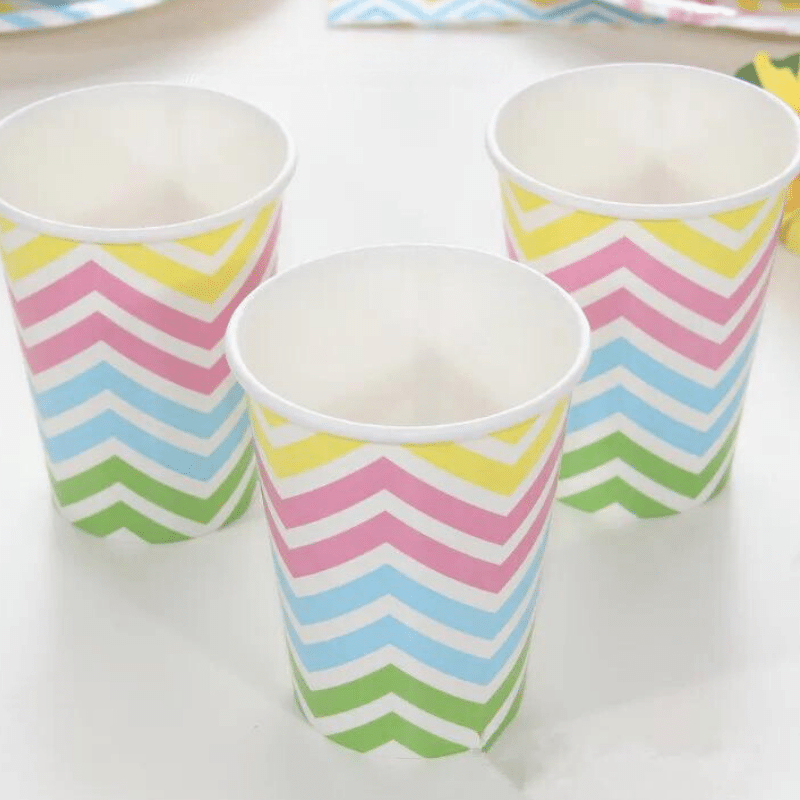 Festive pastel party cups collection. Vibrant celebration essentials.