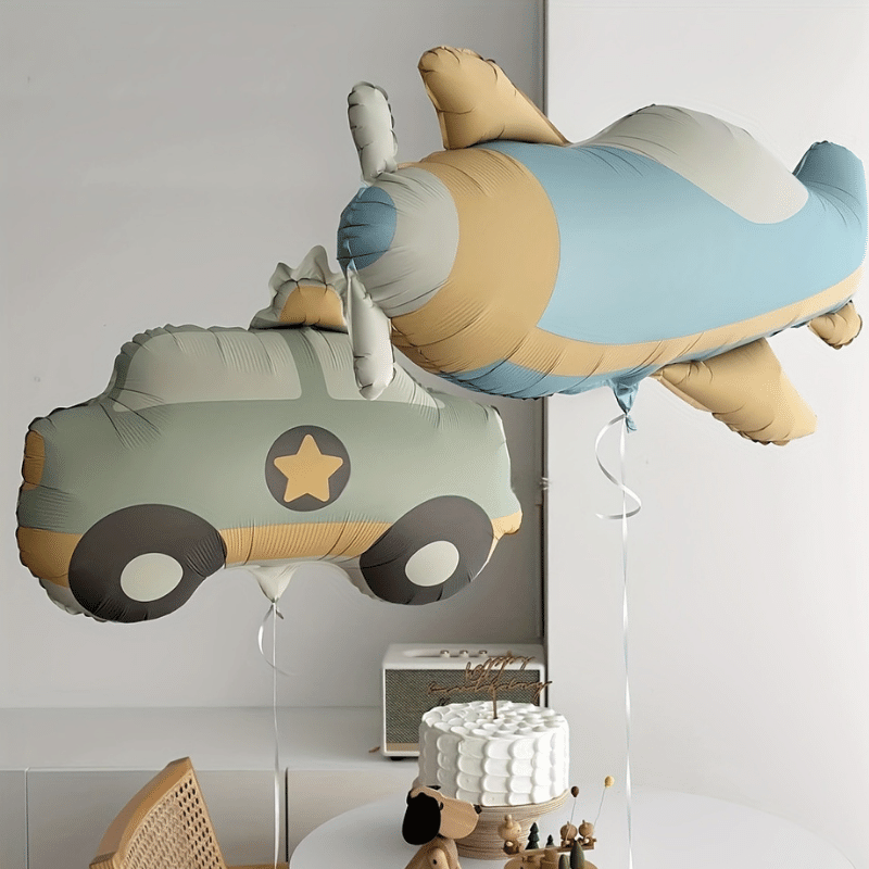 Vintage Car Shaped Matte Helium Party Balloon