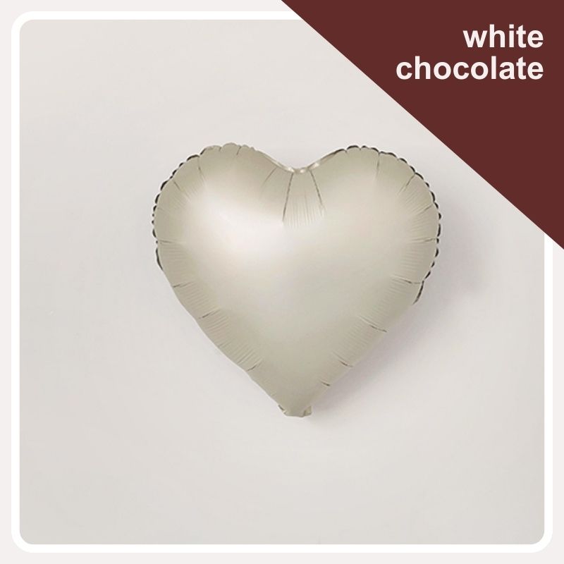 Elegantly Romantic: Chocolate Matte Heart Shaped Foil Balloon