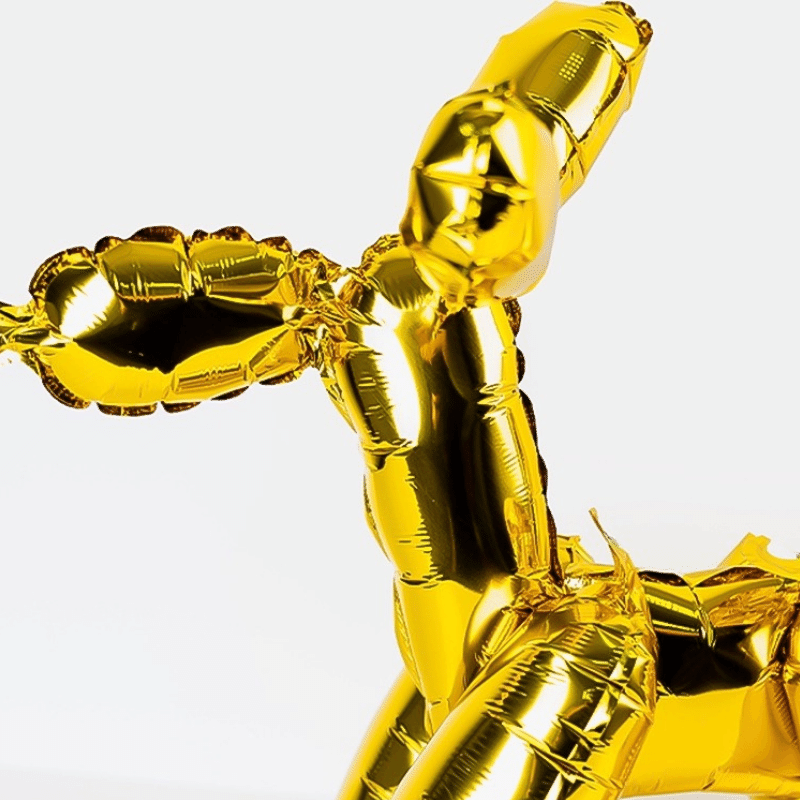 Lifelike Dog-Shaped Foil Balloons- 3 color opitions