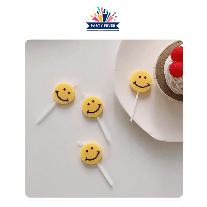 Smiley Face Candle Pack for Birthday Celebrations