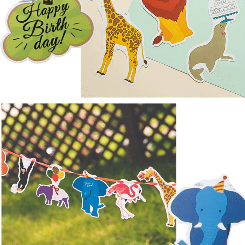 Celebrate Joyfully: Happy Birthday Animal Parade Garland