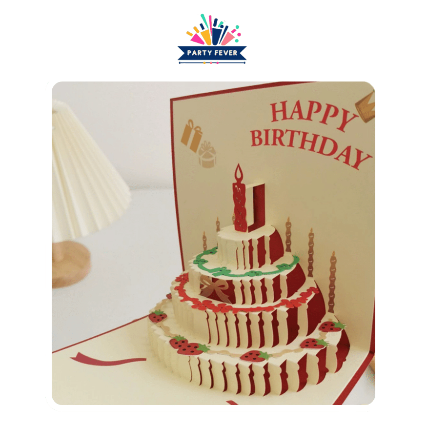 Captivating 3D Pop-up Birthday Cake Card