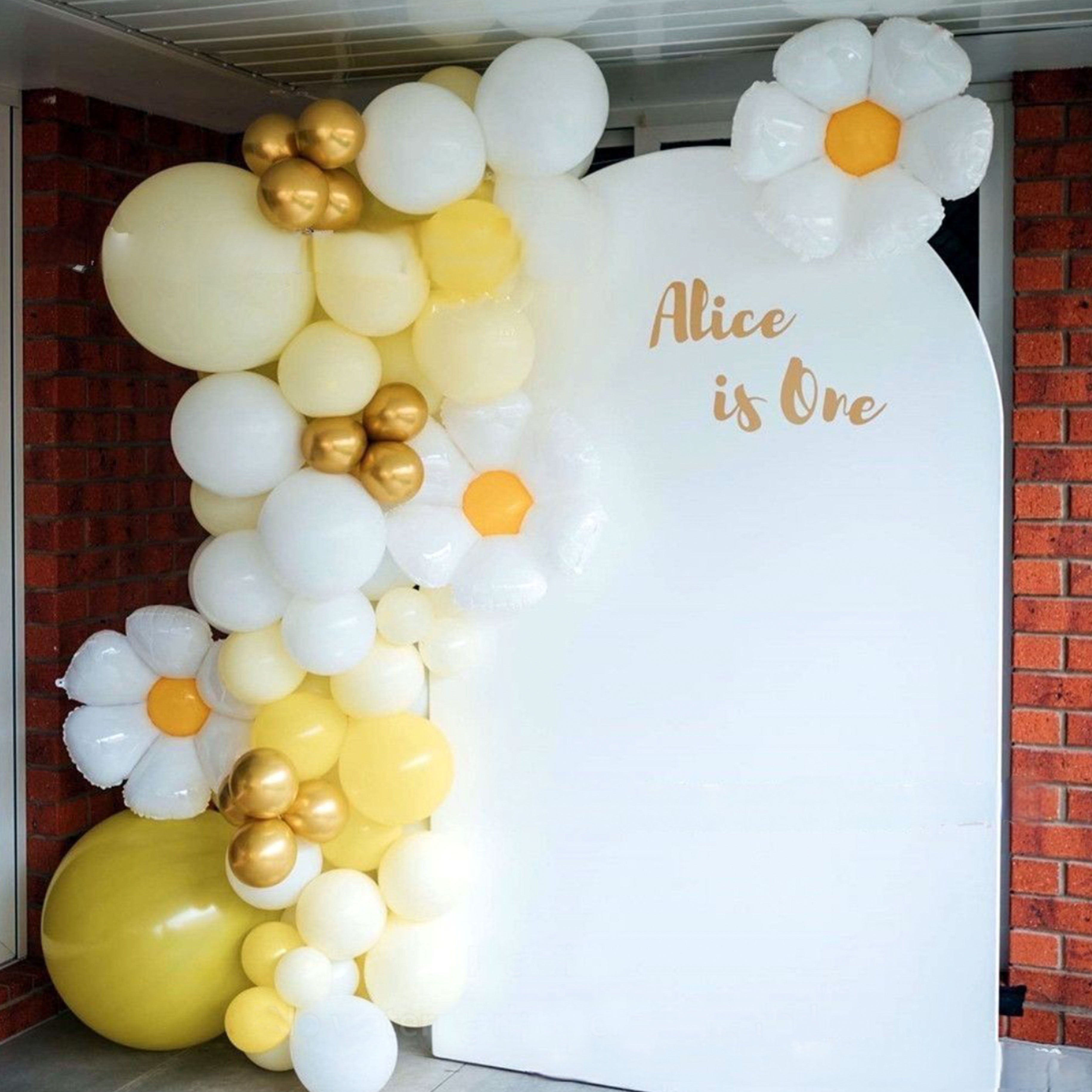 Vibrant Balloon Decorations for Events - Daisy Balloon Chain Set